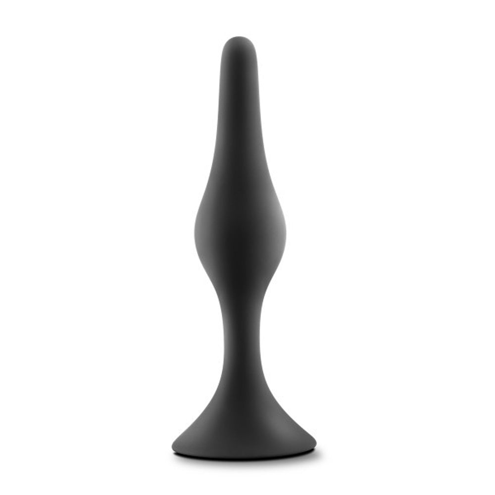 Anal Adventures Platinum - Silicone Beginner Plug - Large - Black BL-21635